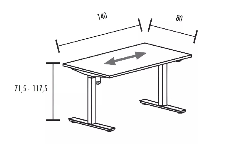 Bureau individuel réglable en hauteur So Alcolea_6