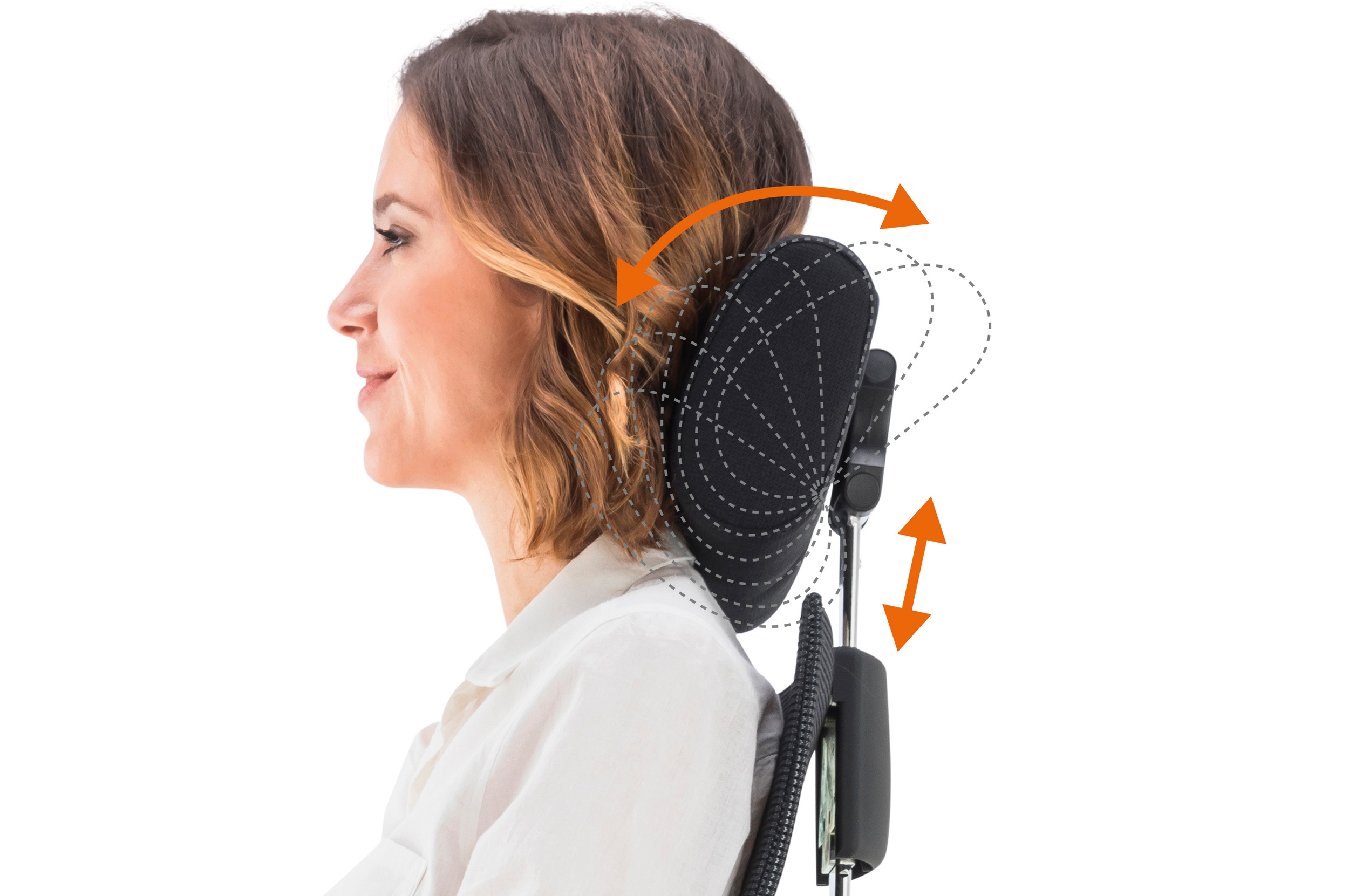 Siège anti mal de dos - Très haut dossier 70cm - 670qins spécial bsf - Système d'assise 3D® et repose-tête réglable_6