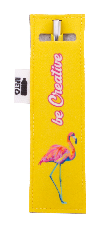 Étui à stylo personnalisé en feutre RPET - Impression sublimation - Couleur gris_6
