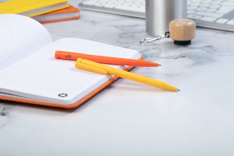 Stylo à bille RABS - ABS recyclé - encre bleue - couleur orange - 6g_6