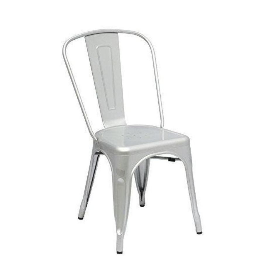 Chaise de terrasse style vintage - Structure acier - Usage intérieur/extérieur - Lot de 4 unités_6