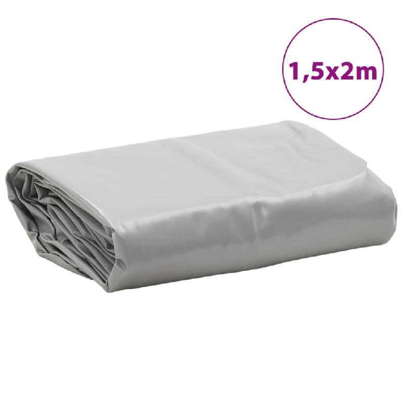Vidaxl bâche gris 1,5x2 m 650 g/m² 156043_6