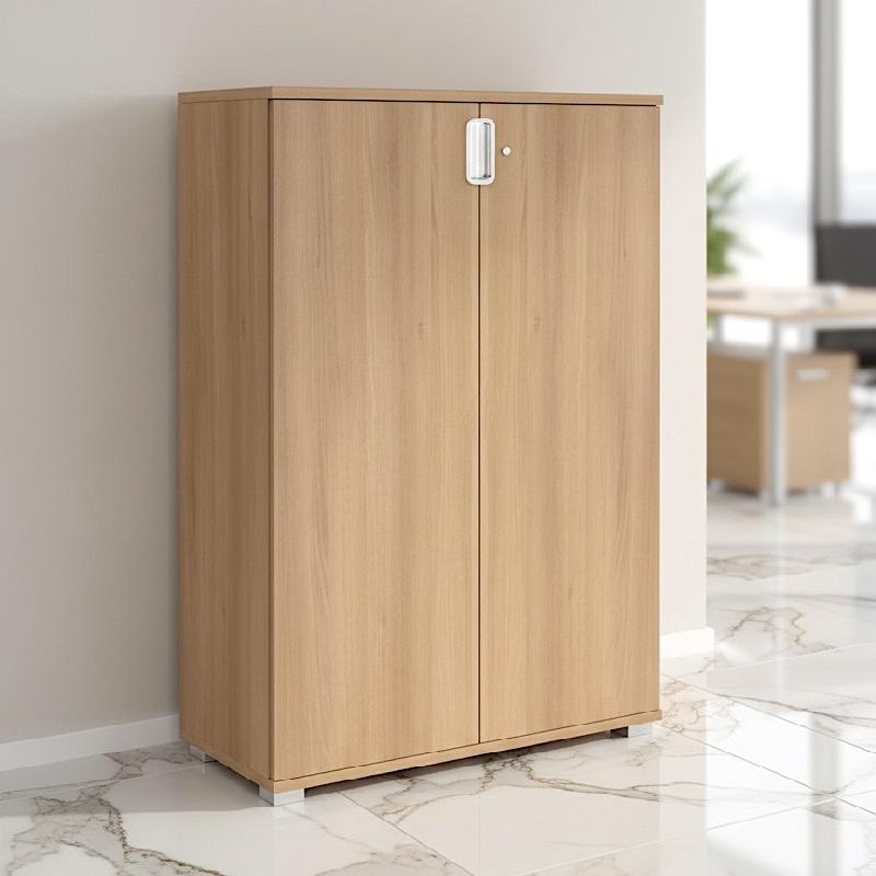 Armoire de rangement avec portes battantes TAK - Mobel Linea - Acacia foncé_6