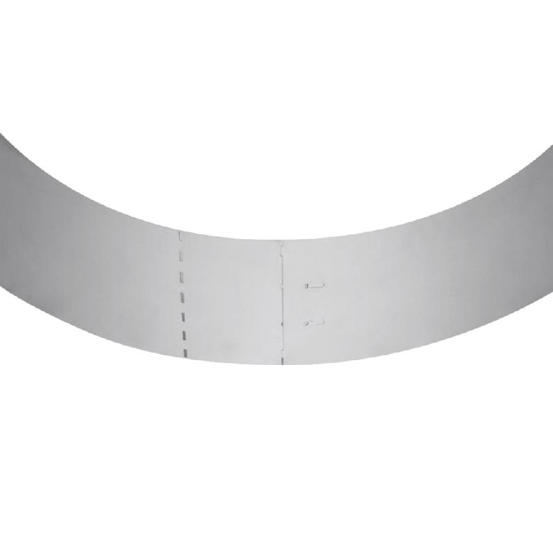 Vidaxl clôture de pelouse flexible 10 pcs acier galvanisé 100x14 cm 271782_6