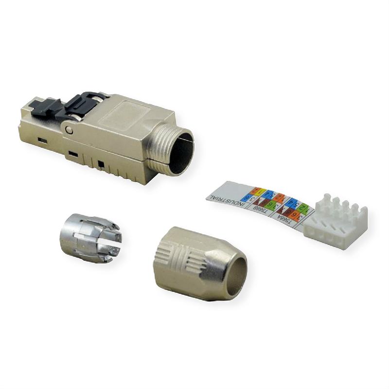 ROLINE Connecteur RJ-45 à confectionner Cat.6A (Classe EA), STP, argent_6