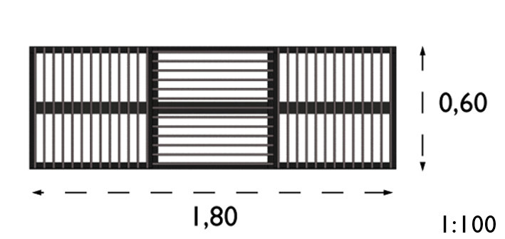 Banc public Grid réf 8029282 - Hags - 1800 mm de longueur, 82,37 kg_6