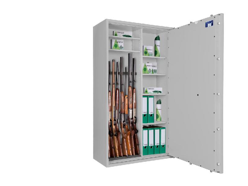 Armoire à armes FORMAT CAPRIOLO V Classe I - Armoire à fusils (EN 1143-1) - Serrure électronique La Gard ComboGard Pro / Gris clair RAL 7035_6