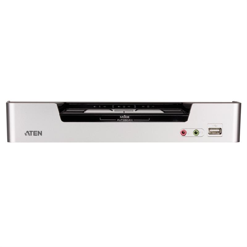 Aten cs1642a switch kvm dual-view dvi, usb, audio, usb-hub, 2 ports_6