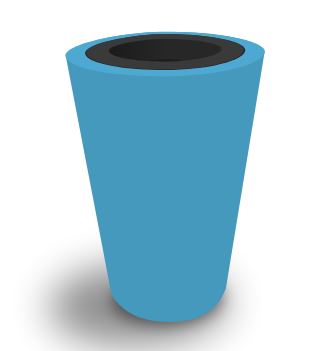 Pot de fleur Colors® - Modèle Up - Ultra-léger, résistant aux UV et températures extrêmes - Réserve d'eau intégrée - Réf. GC200_6