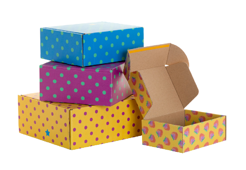 Boîte postale en carton ondulé - impression quadri sur mesure - avec bande auto-scellante_6