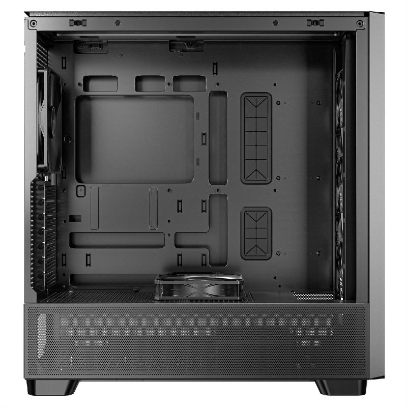 Antec flux boîtier pc midi tower gaming atx, noir_6