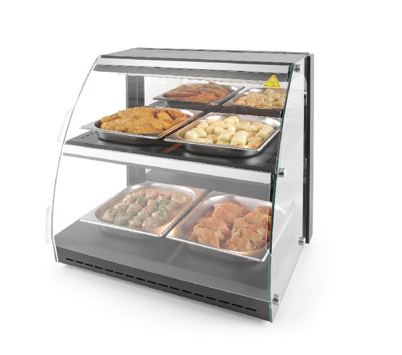 Vitrine de table chauffante quartz deux niveaux HENDI_6