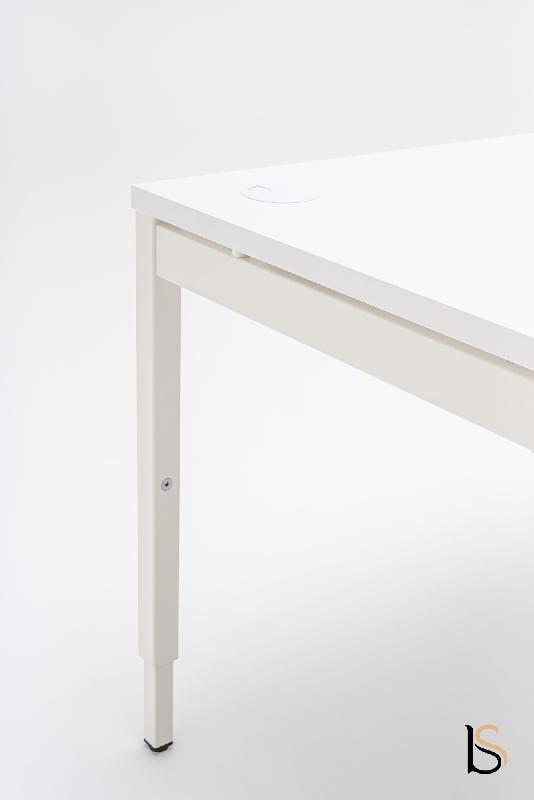 Bureau droit réglable en hauteur OGI Y - MDD - Blanc, 160 x 80 cm_6