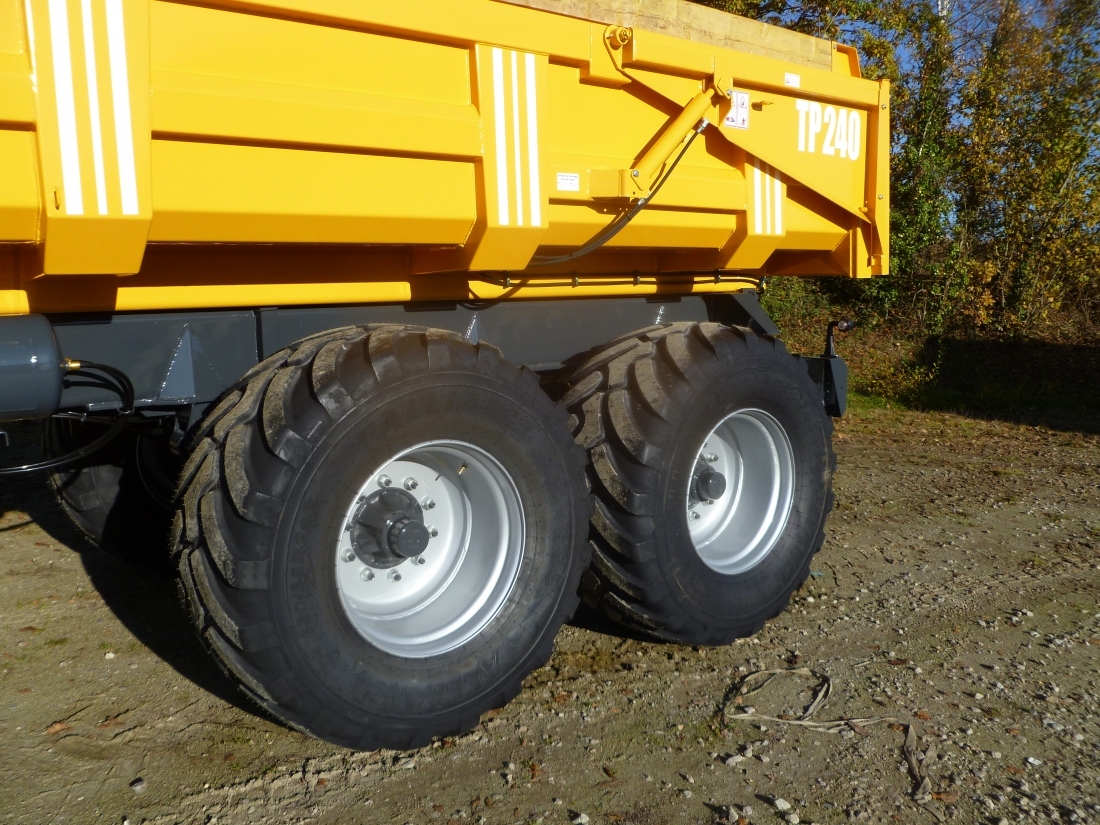 Remorques TP 240 & TP 240XL - Bennes 5,20x0,80-1,00 m - Volume 9,15 à 24,02 m³ (Boggie 130)_6