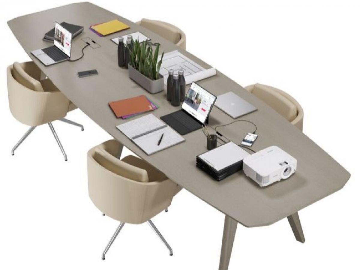 Table de réunion directionnelle RAIL - Lignes pures, design italien et finitions personnalisables_6