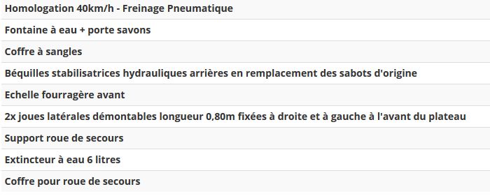 Remorque pour transport d'engins agricoles avec rampes hydrauliques