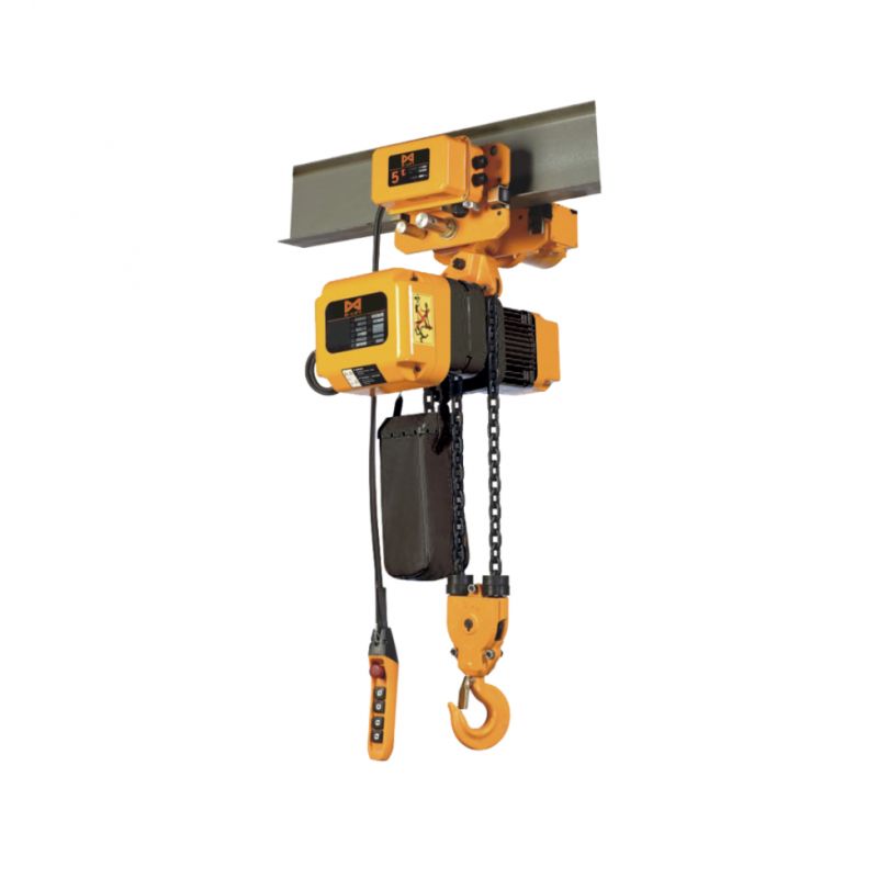 Palan électrique mobile à chaîne TOR HHBDII 02-02T - 2T x 6M/380V avec chariot intégré_0