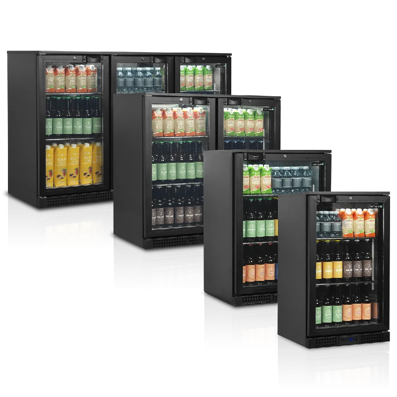 Arrière bar réfrigéré 1 porte BA11H noir TEFCOLD_6