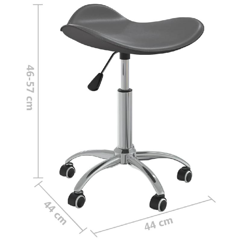 Vidaxl tabouret de salon et spa gris similicuir 323688_6