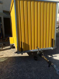 Roulotte de chantier baraques jaunes / stockage / 3.33 x 2.2 x 2.33m_6