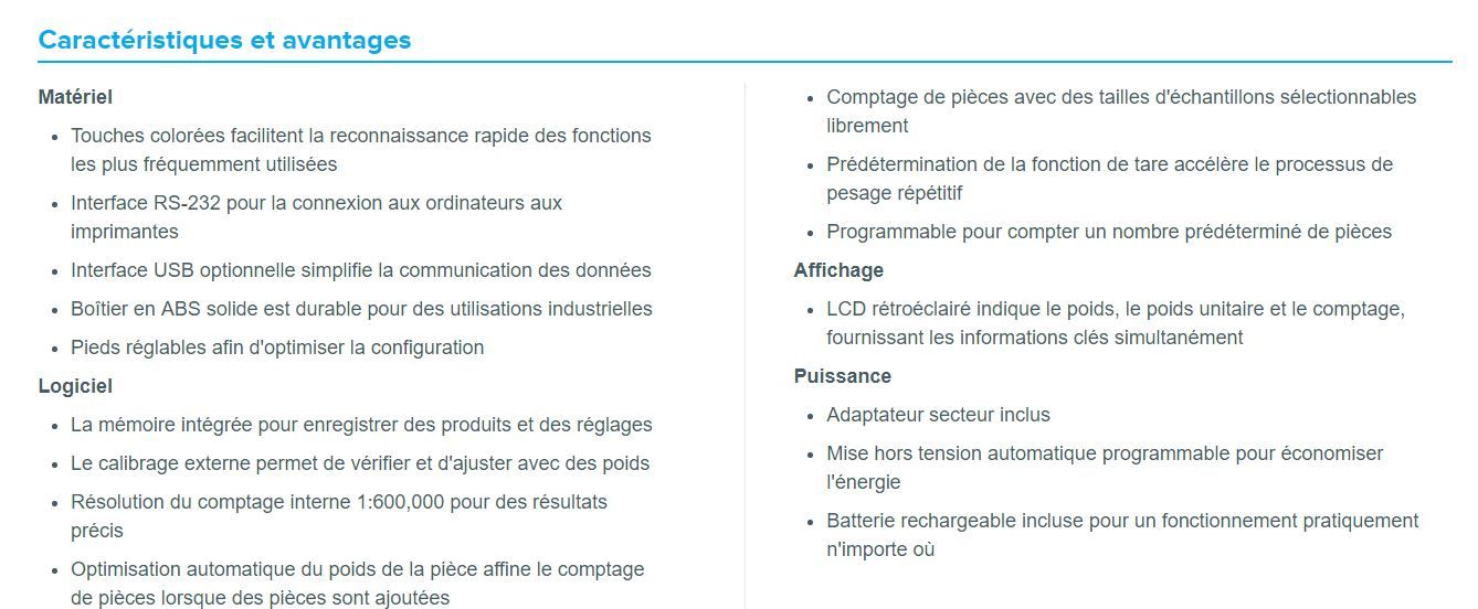 CCT 32 - Balance de Comptoir Compteuse Cruiser AE Adam GmbH - Capacité 32kg - Lisibilité 1g_6