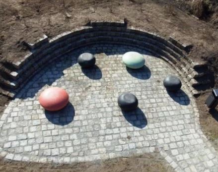 Banc public en béton Confeti - Disponible en différentes couleurs - Ciment Green Seal_6