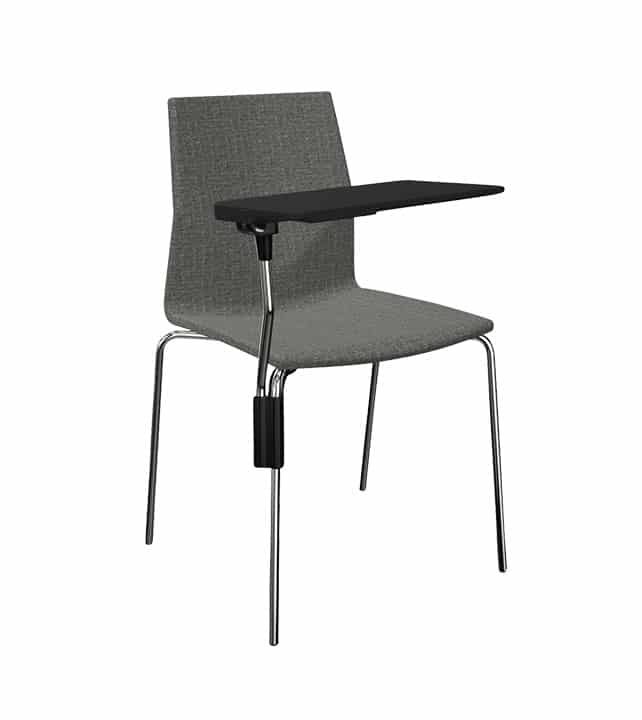 Chaise empilable Fourcast2® - dossier flexible en V - 8 couleurs - bois ou plastique - patins en téflon_6