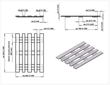 Jet pal vii cl machines pour palettes - sodeme - assemblage des planches supérieures et des traverses du plateau_6