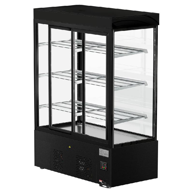 Vitrine réfrigérée pour pâtisserie MADRID - 1500 mm - 3 étagères - Noir_6