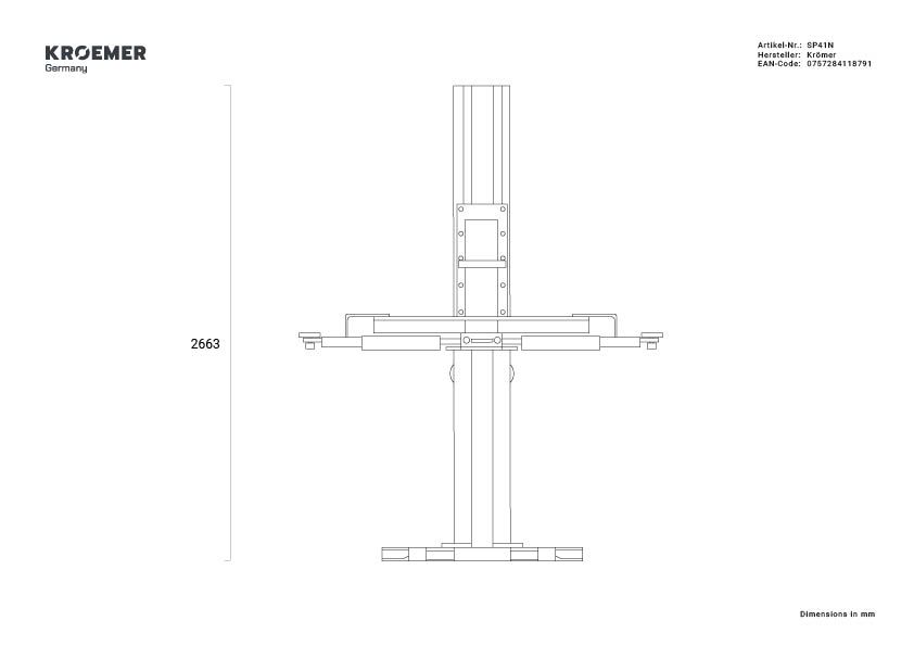 Pont élévateur 1 colonne « Millau » PLUS Mobile - SP41_6
