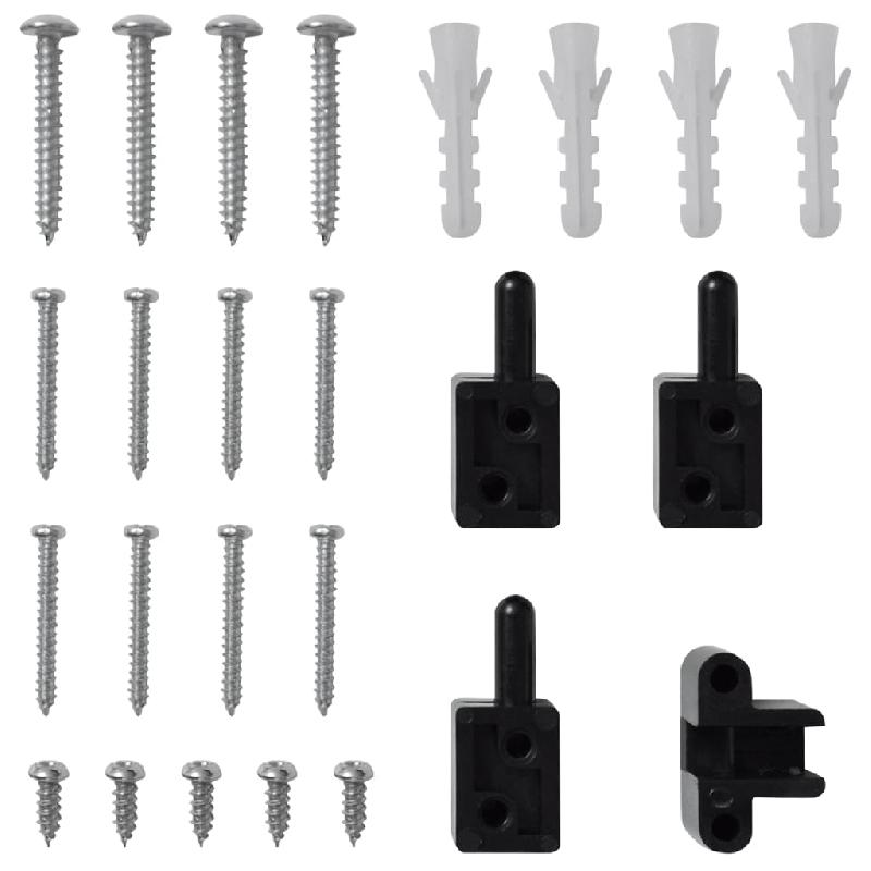 Vidaxl moustiquaire à charnière pour portes anthracite 120x240 cm 148714_6