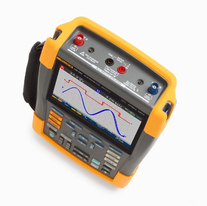 FLUKE-190-502-III | Oscilloscope numérique portable ScopeMeter - 2 voies - 500 MHz - IP51 - Cat III 1000V / Cat IV 600V_6