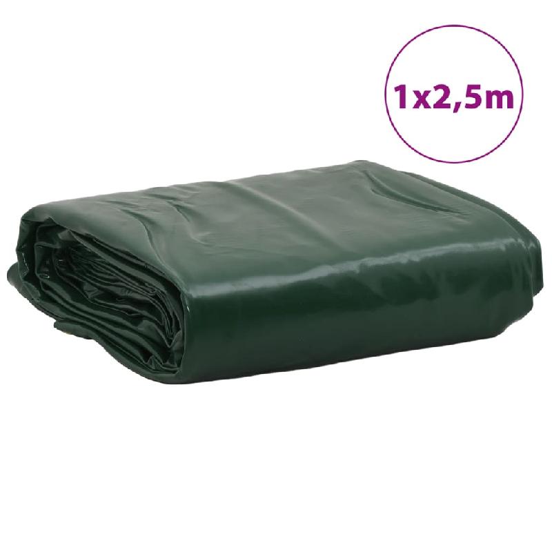 Vidaxl bâche vert 1x2,5 m 650 g/m² 156050_6