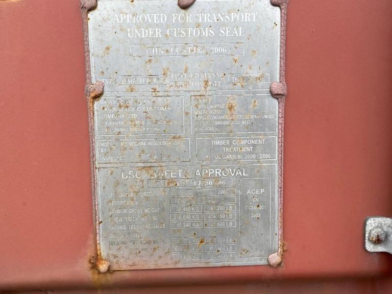 Container maritime d'occasion 20 pieds - Dernier voyage - Acier corten_6