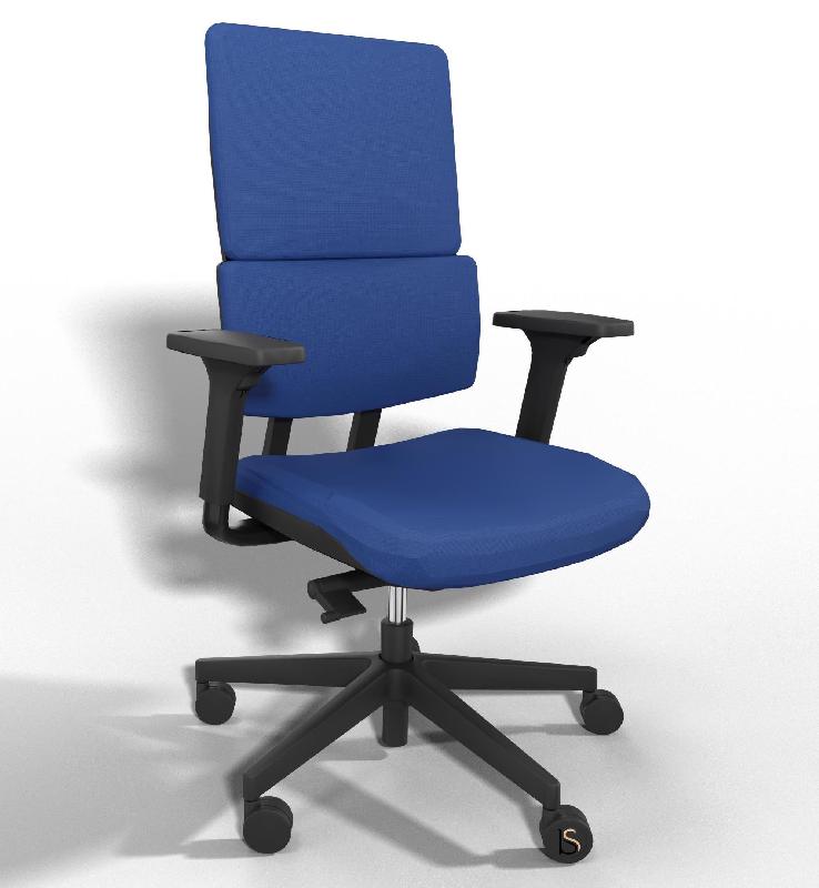Siège de bureau Wi max avec renfort lombaires - Sokoa - Bleu, Réglable 3D, Non, Classique_6