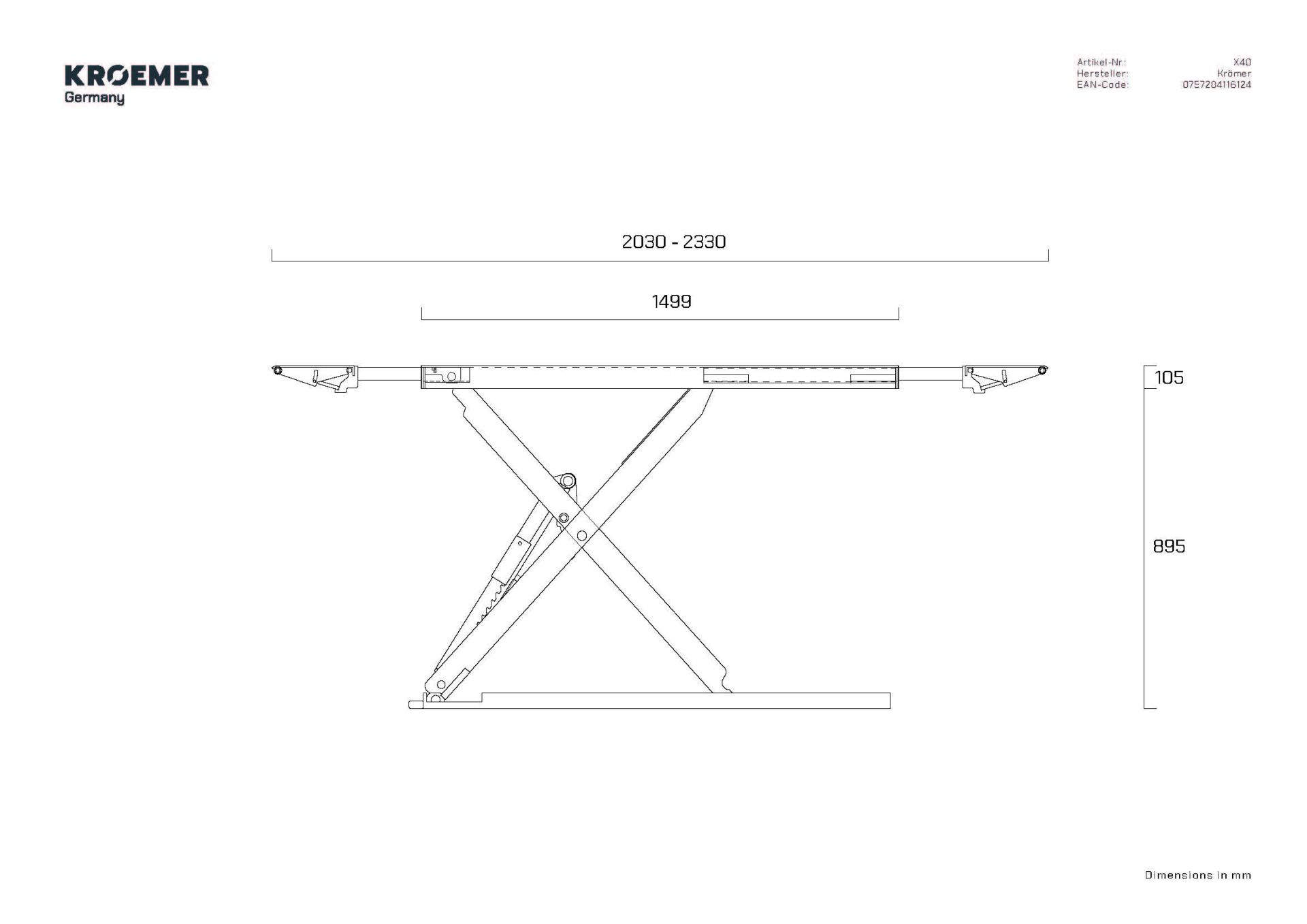 Pont élévateur à ciseaux mobile 