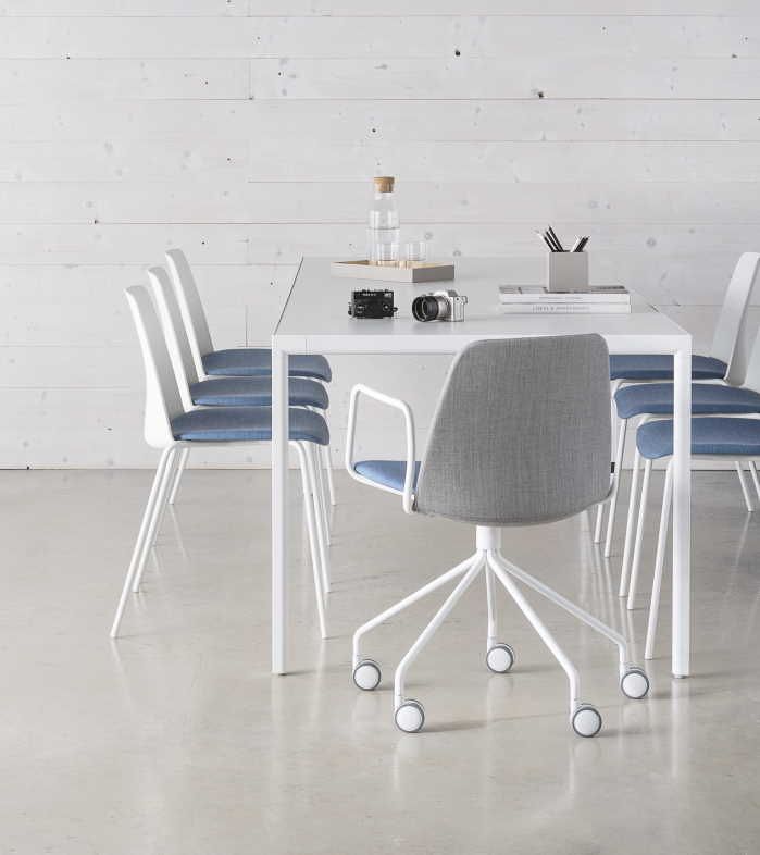 Lunia - Chaise empilable en polypropylène personnalisable, 13 coloris, multiples piètements_6