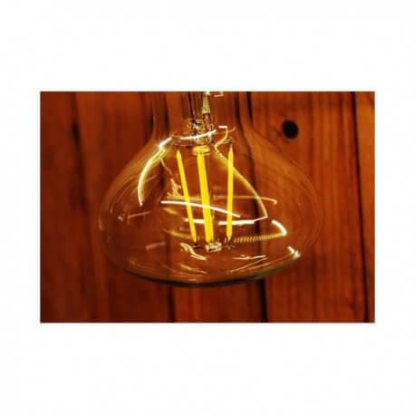 Pack de 3 ampoules vintage LED E27 4W - Style Edison R80 avec filaments visibles_6