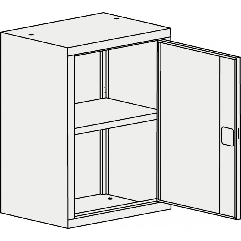 Armoire de bureau à portes battantes - stockage de documents - dimensions variées - certifications GS et TÜV Rheinland_6