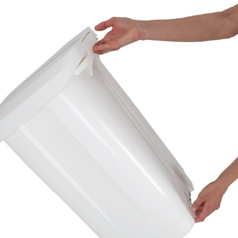 Poubelle a pedale 50l atlaxpress couvercle blanc (anciennement patty)_6