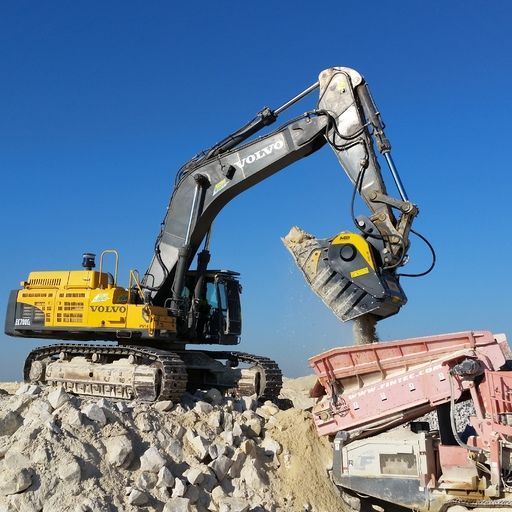 Godet concasseur BF135.8 - pour pelles hydrauliques de 43 à 80 tonnes - capacité 1,8 m³_7