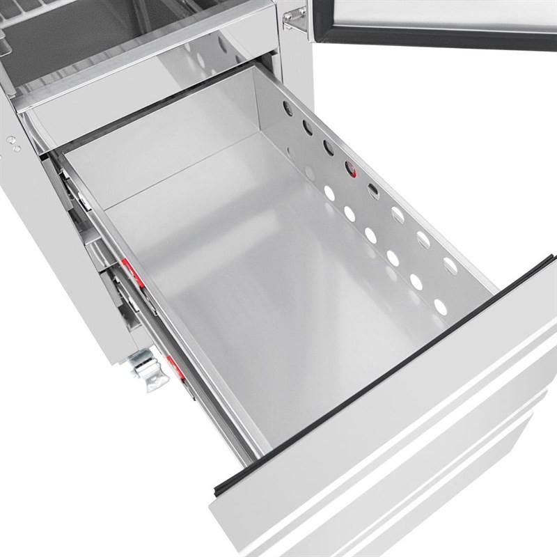 Armoire réfrigérée négative GN compacte série G 1 porte et 2 tiroirs 180L UA116 Polar_6