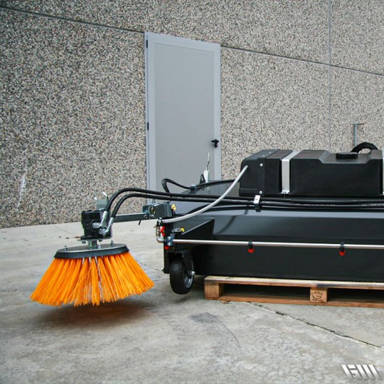 Balayeuse hydraulique Série SPZI - Usage intensif - Compatible mini-chargeuse, chargeuse, télescopique et tractopelle - Marque SIMA_6