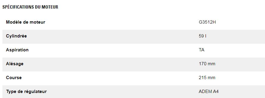 G3512h groupes électrogènes industriel à gaz - caterpillar -puissance continue maximale 1 061 kw à 1 515 kw_6