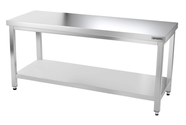 Tables Inox centrales Premium avec Etagère - P 600 mm | Ggm -_6