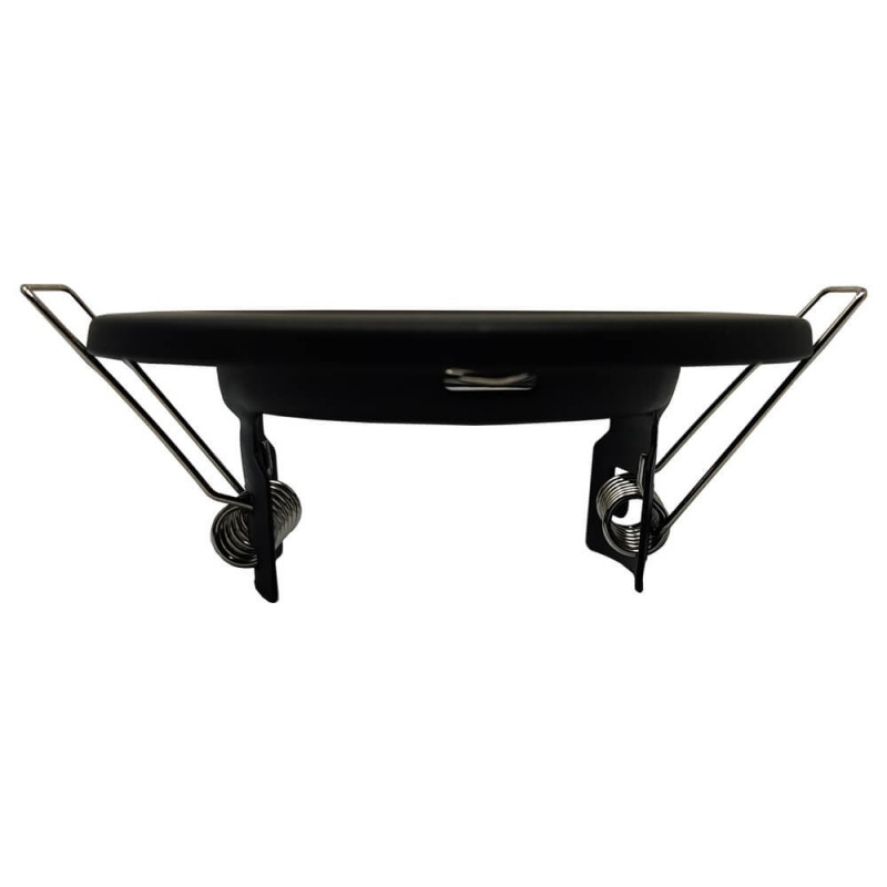 Pack de 2 anneaux d'encastrement ronds fixes blancs - acier laqué pour LED GU10 - réf ANOFB_6