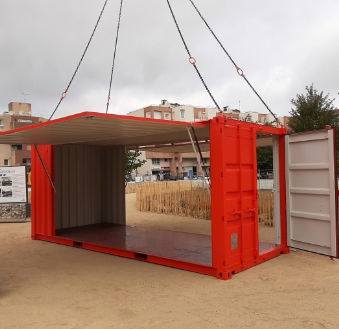 Conteneur aménagé sur mesure - Chaudronnerie, isolation, peinture, revêtement de sol, électricité, menuiserie_6