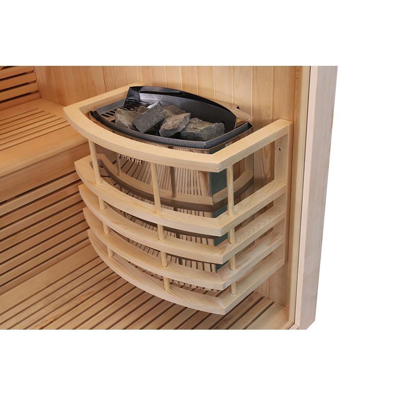 SAUNA D'ANGLE BOREAL® BALTIK 180 - 5 PLACES - 180X180X210 CM_6