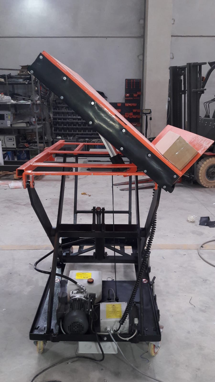 Table élévatrice électrique - dimensions spéciales - acier peint, galvanisé ou inox - version inclinable ou ATEX sur demande_6