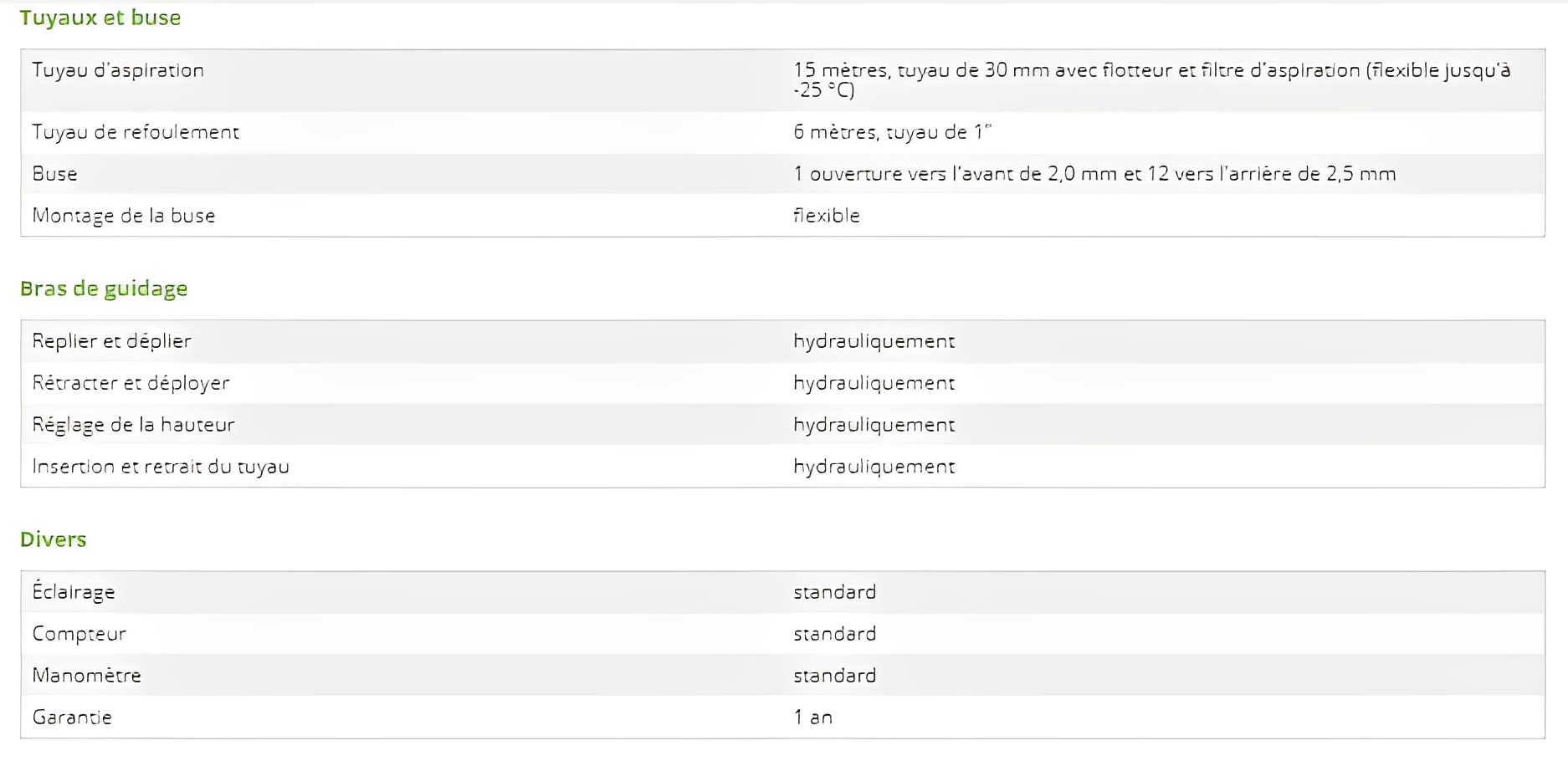 Nettoyeur de drains agricole avec conception robuste et moderne